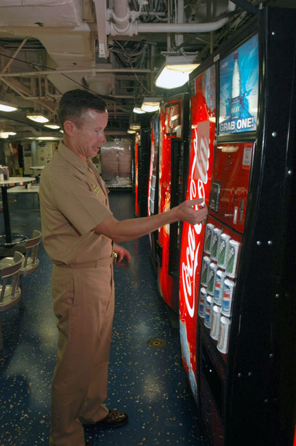 Photograh aboard the USS Nimitz, Aug. 2006