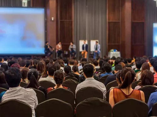 People at a conference
