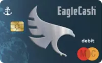 Eagle cash card with anchor in top left